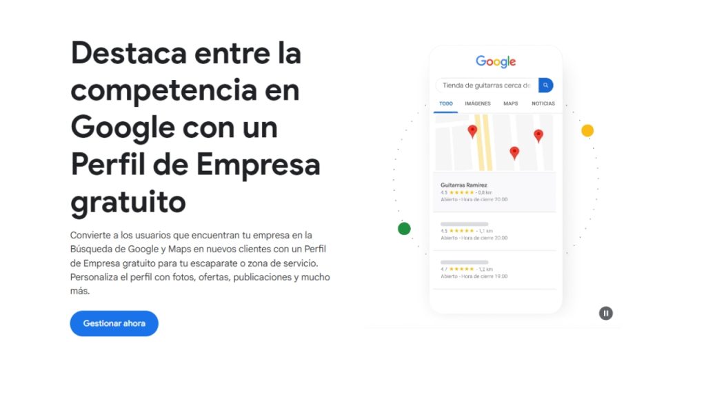 aparecer en google maps como restaurantes