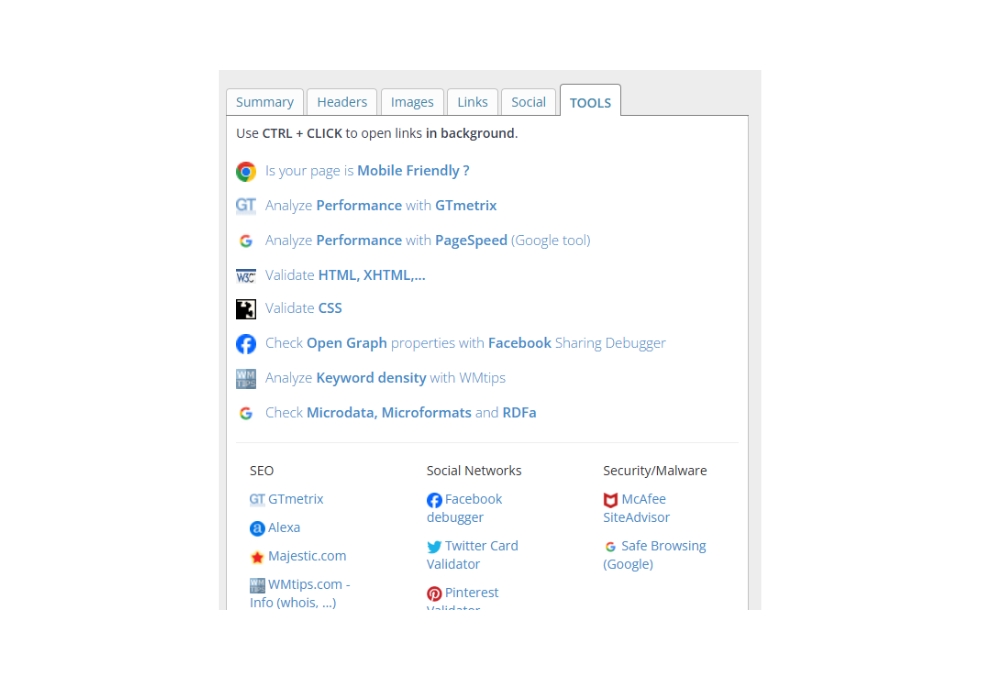 seo add on chrome